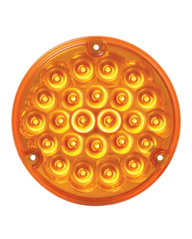 GG76150 - 4" PEARL AMBER/AMBER 24 LED LIGHT W/ 1156 SOCKET BASE