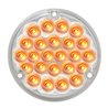 GG76151 - 4" PEARL AMBER/CLEAR 24 LED LIGHT W/ 1156 SOCKET BASE