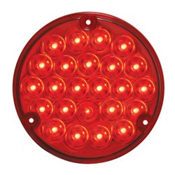 GG76152 - 4" PEARL RED/RED 24 LED LIGHT W/ 1156 SOCKET BASE