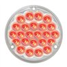 GG76153 - 4" PEARL RED/CLEAR 24 LED W/ 1156 SOCKET BASE