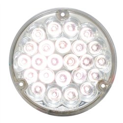 GG76154 - 4" PEARL WHITE/CLEAR 24 LED LIGHT W/ 1156 SOCKET BASE