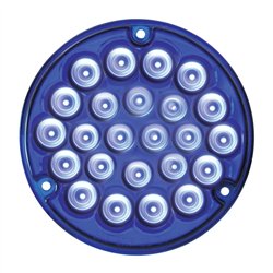 GG76155 - 4" PEARL BLUE/BLUE 24 LED LIGHT W/ 1156 SOCKET BASE