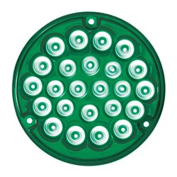 GG76156 - 4" PEARL GREEN/GREEN 24 LED LIGHT W/ 1156 SOCKET BASE