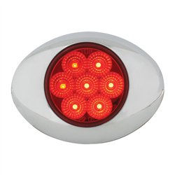 GG76192 - SMALL LOW PROFILE SPYDER RED/ RED LED LIGHT W/CR. BEZEL
