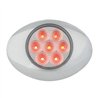 GG76193 - SMALL LOW PROFILE SPYDER RED/ CLEAR LED LIGHT W/CR. BEZEL