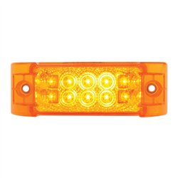 GG76210 - RECT. WIDE ANGLE SPYDER AMBER/ AMBER 10 LED MARKER/TURN LIGHT
