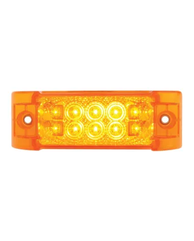 GG76210 - RECT. WIDE ANGLE SPYDER AMBER/ AMBER 10 LED MARKER/TURN LIGHT