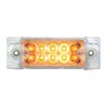 GG76211 - RECT. WIDE ANGLE SPYDER AMBER/ CLEAR 10 LED MARKER/TURN LIGHT