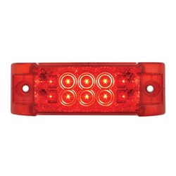 GG76212 - RECT. WIDE ANGLE SPYDER RED/ RED 10 LED MARKER/TURN LIGHT