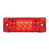 GG76212 - RECT. WIDE ANGLE SPYDER RED/ RED 10 LED MARKER/TURN LIGHT