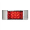 GG76216 - RECT. WIDE ANGLE SPYDER RED/ RED LED LIGHT W/CR. BEZEL