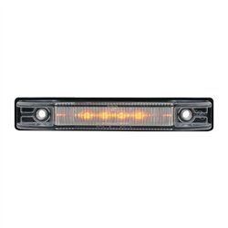 GG76221 - 4"L THIN LINE AMBER/CLEAR 6 LED WIDE ANGLE MARKER LIGHT
