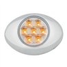 GG76231 - SMALL LOW PROFILE PEARL AMBER/ CLEAR 7LED LIGHT W/CR. BEZEL