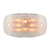 GG76251 - RECT. AMBER/CLEAR WIDE ANGLE 14 LED MARKER/CLEARANCE LIGHT