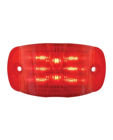 GG76252 - RECT. RED/RED WIDE ANGLE 14 LED MARKER/CLEARANCE LIGHT