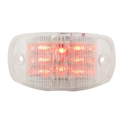 GG76253 - RECT. RED/CLEAR WIDE ANGLE 14 LED MARKER/CLEARANCE LIGHT