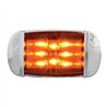 GG76254 - RECT. AMBER/AMBER WIDE ANGLE 14LED MARKER LIGHT W/CR. BEZEL