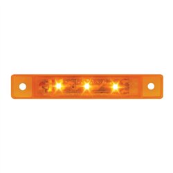 GG76280 - 3.5"L ULTRA THIN AMBER/AMBER 3-LED MARKER/CLEARANCE LIGHT