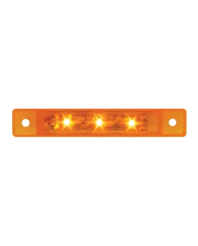 GG76280 - 3.5"L ULTRA THIN AMBER/AMBER 3-LED MARKER/CLEARANCE LIGHT