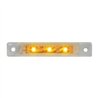 GG76281 - 3.5"L ULTRA THIN AMBER/CLEAR 3-LED MARKER/CLEARANCE LIGHT