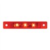 GG76282 - 3.5"L ULTRA THIN RED/RED 3-LED MARKER/CLEARANCE LIGHT