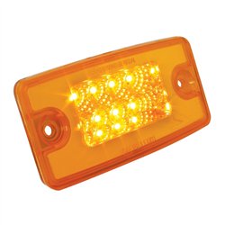 GG76320 - RECT. SPYDER AMBER/AMBER 8 LED FOR FL VISOR/CAB MARKER LIGHT