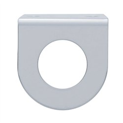 UP20850B-Stainless Mini Light Bracket With Single 13/16" Round Cutout (Bulk)