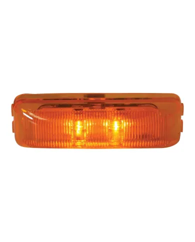GG76400 - MEDIUM RECT. FLEET AMBER/AMBER 2-LED MARKER LIGHT
