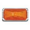 GG76415 - SMALL RECT. AMBER 1-LED MARKER LIGHT W/CR. RIM & PIGTAIL