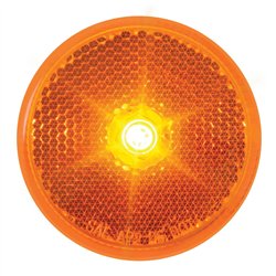 GG76420 - 2.5" AMBER/AMBER 1 LED MARKER SEALED LIGHT W/ REFLECTOR