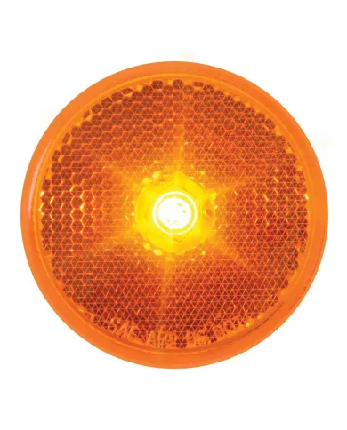 GG76420 - 2.5" AMBER/AMBER 1 LED MARKER SEALED LIGHT W/ REFLECTOR