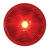 GG76422 - 2.5" RED/RED 1 LED MARKER SEALED LIGHT W/ REFLECTOR