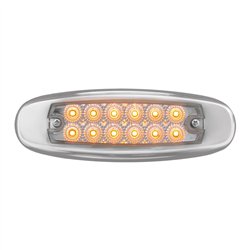 GG76441 - ULTRA THIN SPYDER AM/CLR 12LED DUAL FUNCTION LIGHT W/S.S. RIM