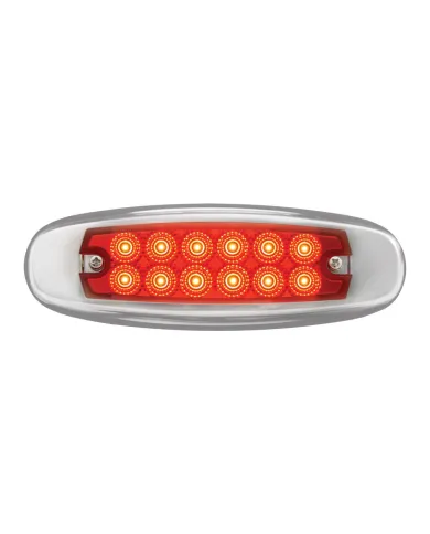 GG76442 - ULTRA THIN SPYDER RD/RD 12LED DUAL FUNCTION LIGHT W/S.S. RIM