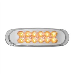 GG76701 - ULTRA THIN MATRIX STYLE SPYDER AMBER/CLEAR 12LED MARKER LIGHT
