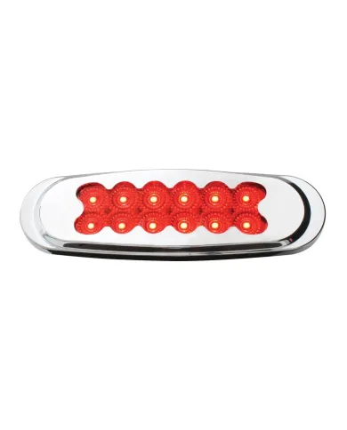 GG76702 - ULTRA THIN MATRIX STYLE SPYDER RED/RED 12-LED MARKER LIGHT