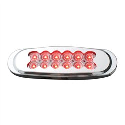 GG76703 - ULTRA THIN MATRIX STYLE SPYDER RED/CLEAR 12-LED MARKER LIGHT