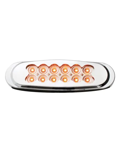 GG76706 - ULTRA THIN MATRIX STYLE AM/CLR SPYDER 12LED DUAL FUNT. LIGHT