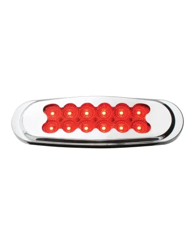 GG76707 - ULTRA THIN MATRIX STYLE RD/RD SPYDER 12LED DUAL FUNT. LIGHT