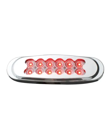 GG76708 - ULTRA THIN MATRIX STYLE RED/CL SPYDER 12LED DUAL FUNT. LIGHT