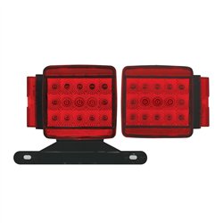 GG76945 - OVER 80" WIDE UNIV. STUD-MOUNT TRAILER RED LED LIGHT KIT