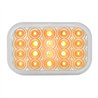 GG77011 - RECT. LOW PROFILE SPYDER AMBER/CLEAR 20-LED LIGHT