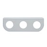 UP20852B-Stainless Mini Light Bracket With Three 13/16" Round Cutouts (Bulk)