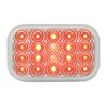 GG77014 - RECT. LOW PROFILE SPYDER RED/ CLEAR 20-LED LIGHT