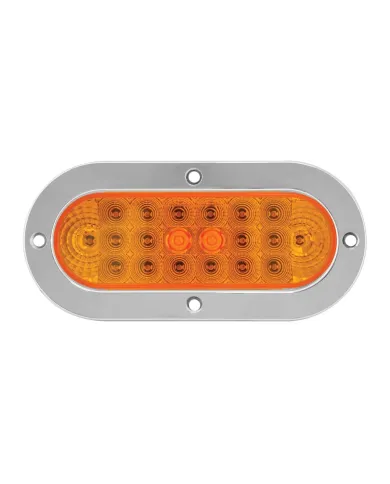 GG77030 - OVAL LOW PROFILE SPYDER AM/ AM LED W/CR. RIM & PIGTAIL