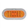GG77030 - OVAL LOW PROFILE SPYDER AM/ AM LED W/CR. RIM & PIGTAIL