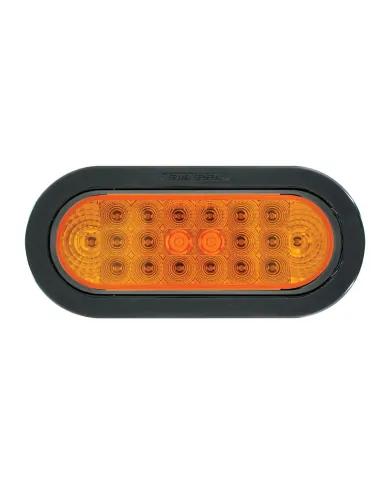 GG77040 - OVAL LOW PROFILE SPYDER AM/ AM LED W/GROMMET & PIGTAIL