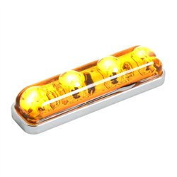 GG77140 - SMALL RECT. AMBER/AMBER 4 LED MARKER LIGHT