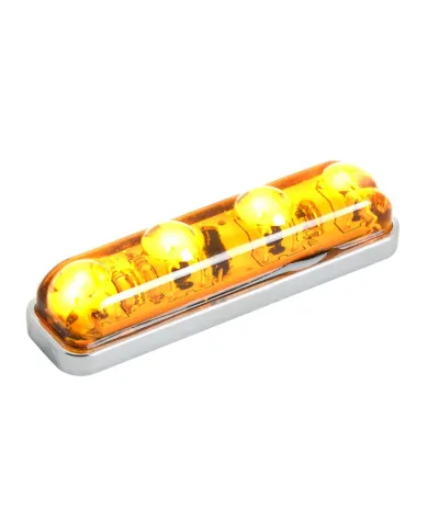 GG77140 - SMALL RECT. AMBER/AMBER 4 LED MARKER LIGHT