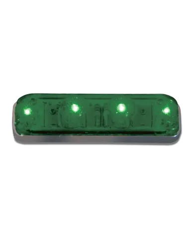 GG77142 - SMALL RECT. GREEN/GREEN 4 LED SEALED LIGHT